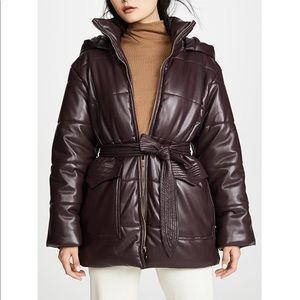 Nanushka Lenox Vegan Leather Parka